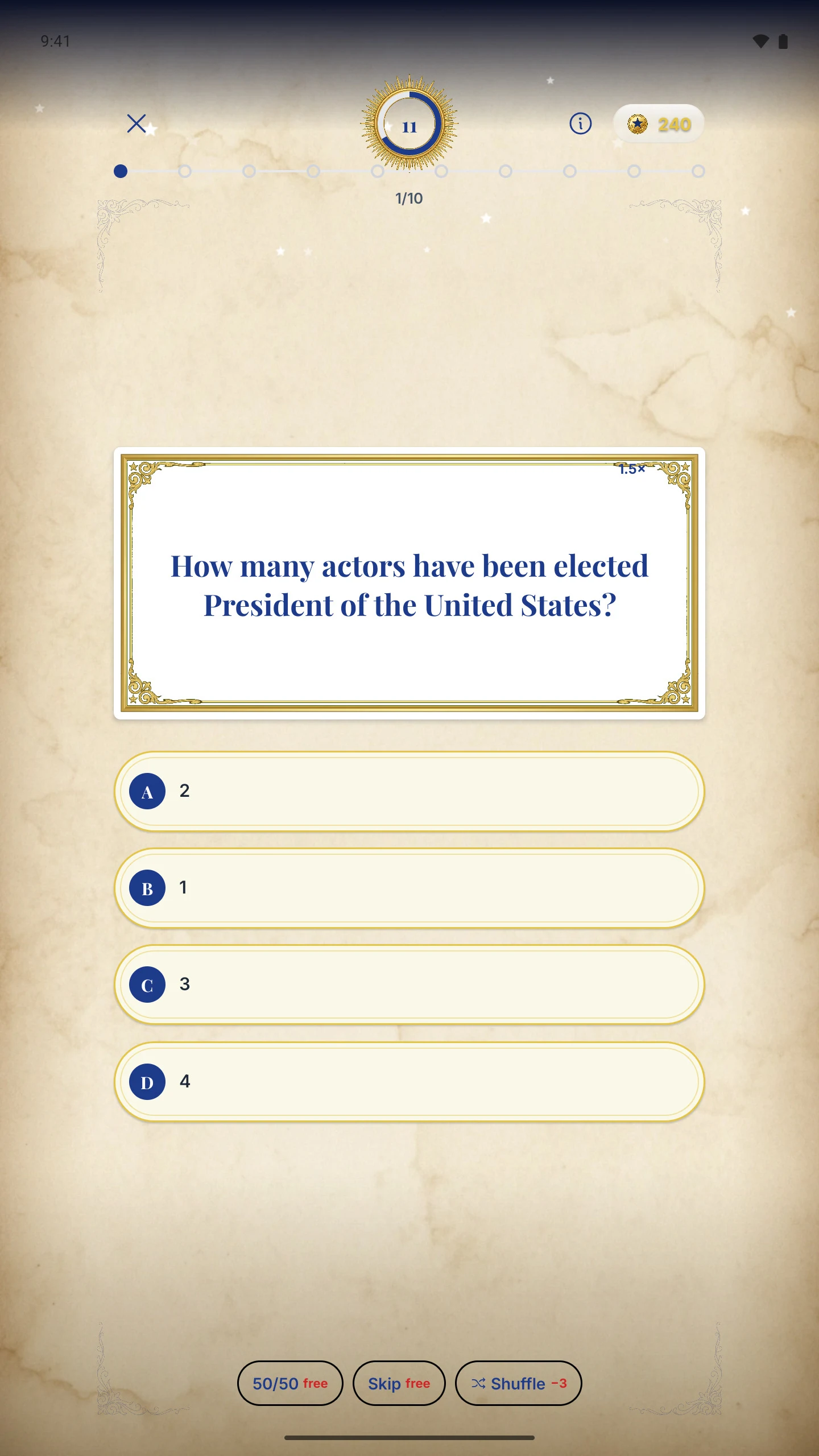 U.S. Presidents Quiz screenshot