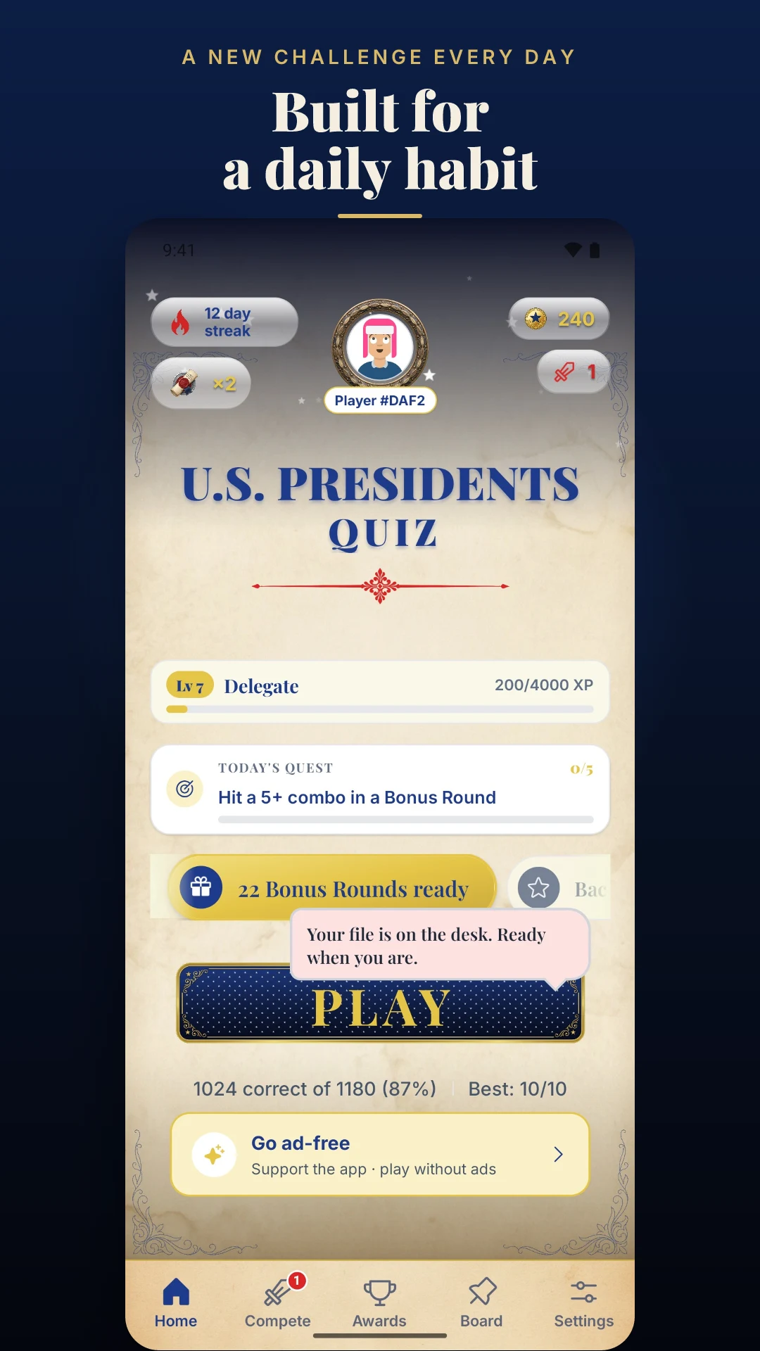 U.S. Presidents Quiz screenshot