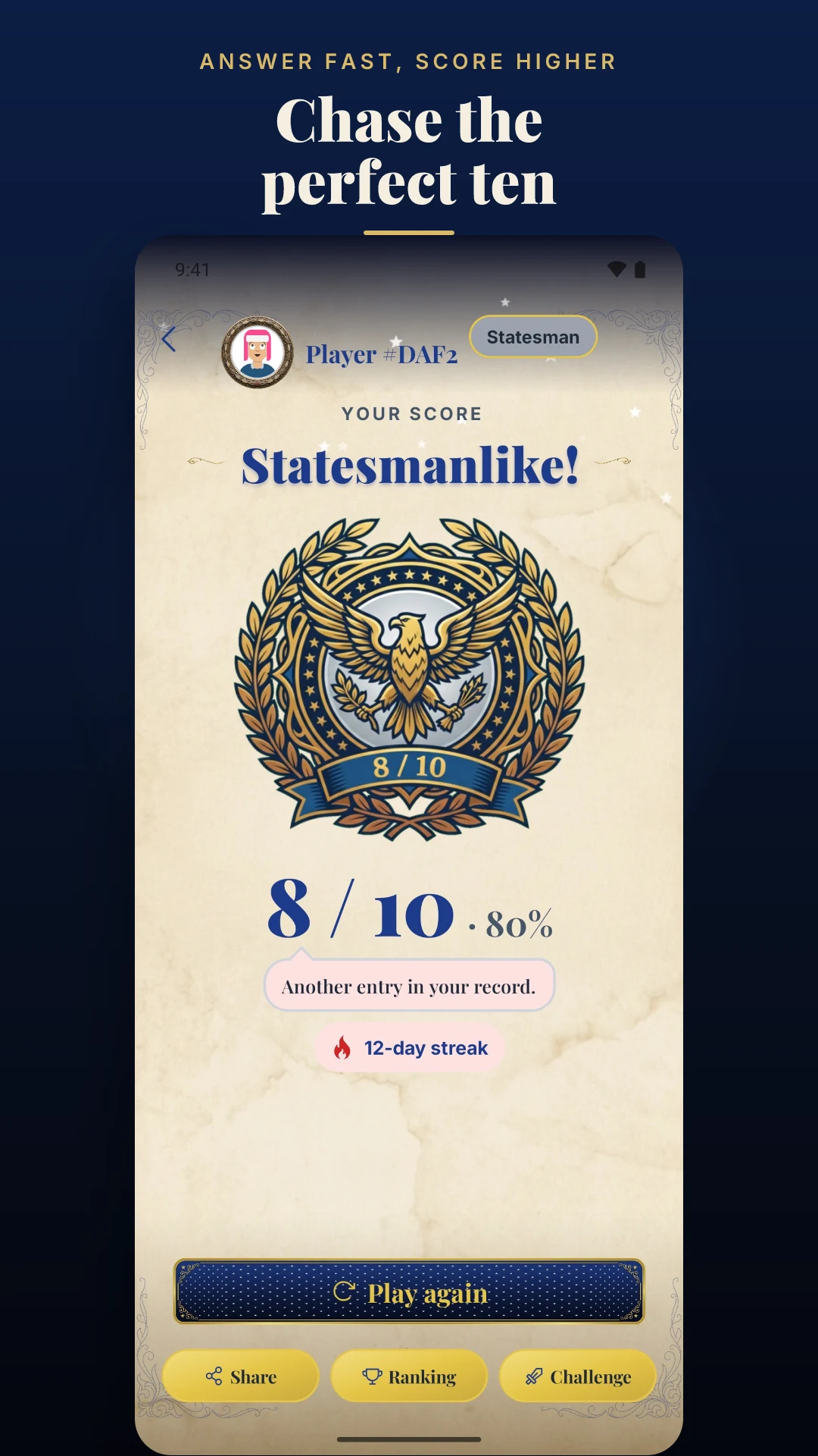U.S. Presidents Quiz screenshot