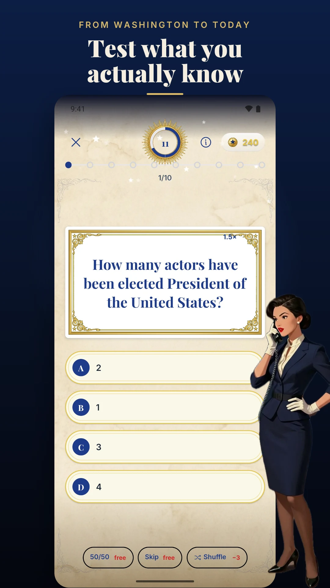 U.S. Presidents Quiz screenshot